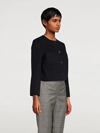 Wool and Cashmere Cropped Jacket