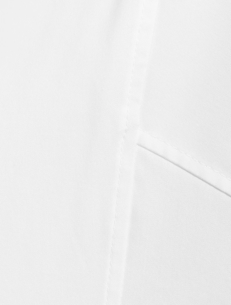 Cotton-Blend Seam-Cinched Shirt