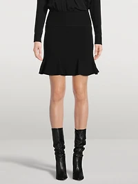 Diagonal Stripe Mini Skirt