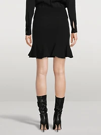 Diagonal Stripe Mini Skirt