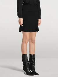 Diagonal Stripe Mini Skirt