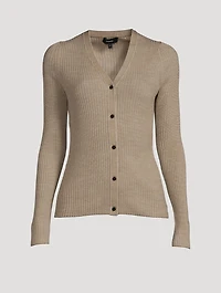 Slim-Fit Wool Cardigan
