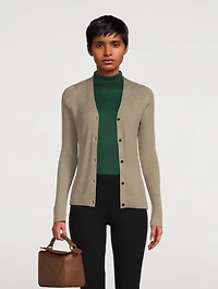 Slim-Fit Wool Cardigan
