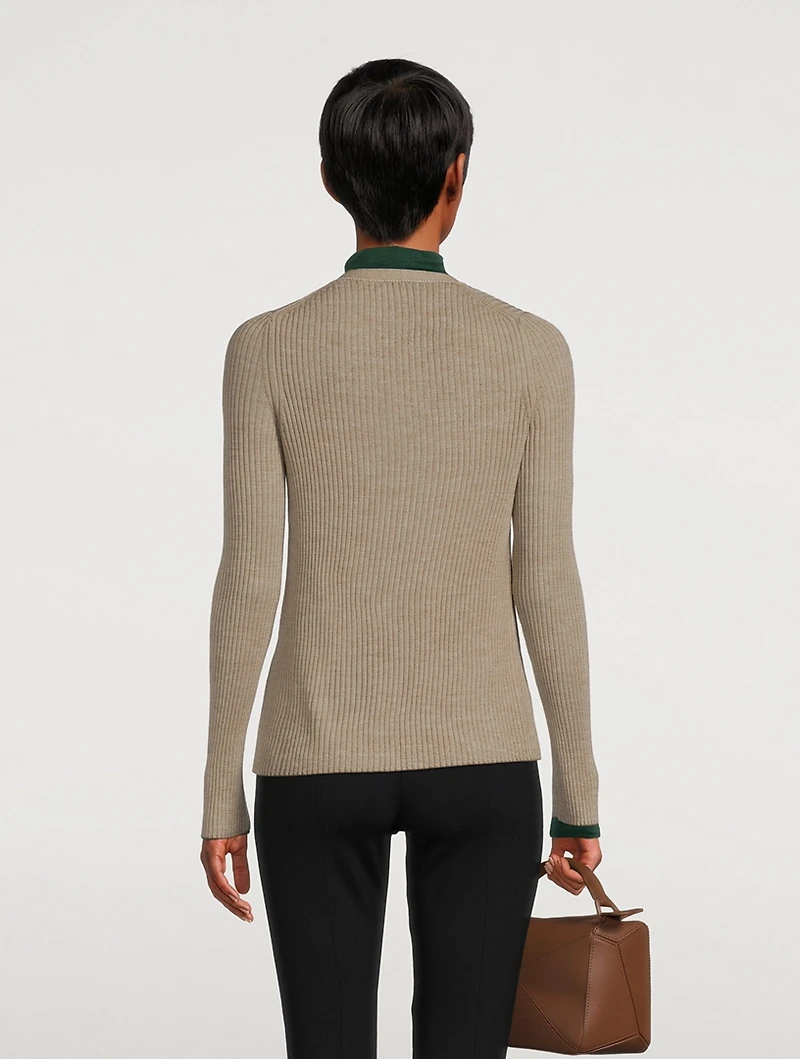 Slim-Fit Wool Cardigan