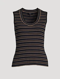 Stripe Jacquard Tank Top