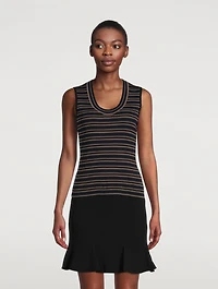 Stripe Jacquard Tank Top