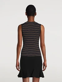 Stripe Jacquard Tank Top
