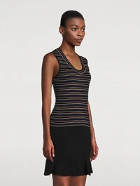 Stripe Jacquard Tank Top