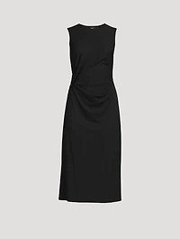 Drape Tuck Sheath Dress