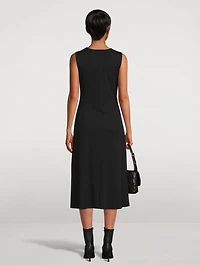 Drape Tuck Sheath Dress