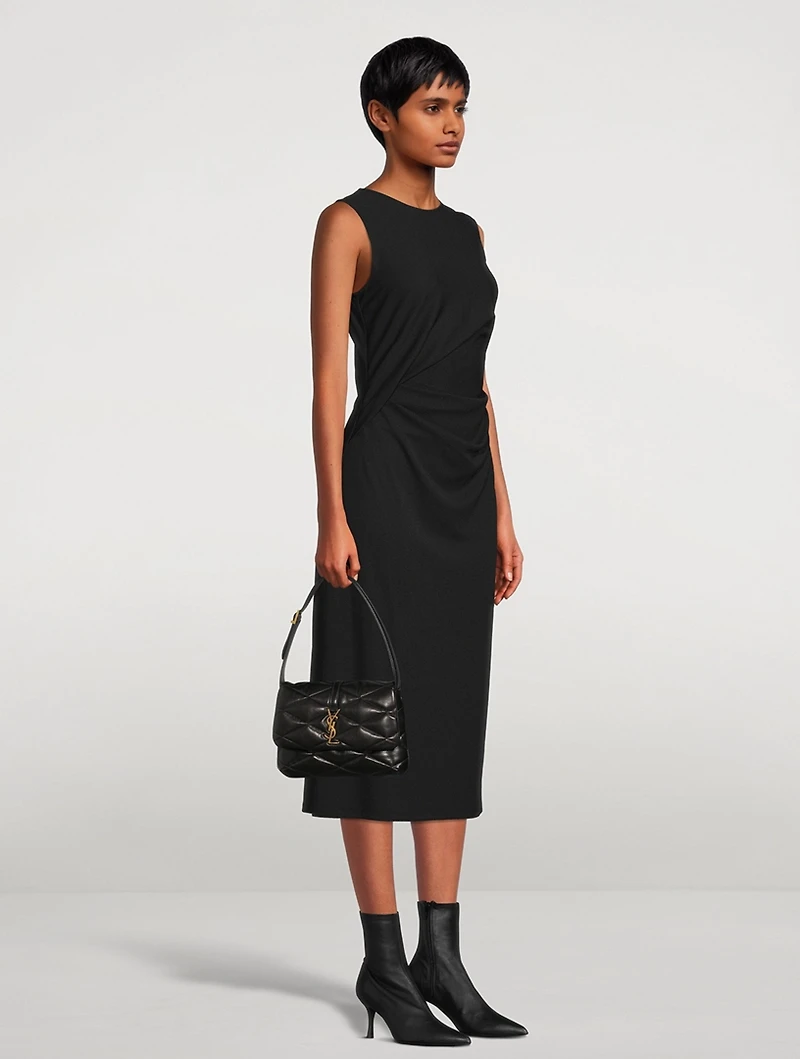 Drape Tuck Sheath Dress