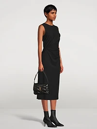 Drape Tuck Sheath Dress