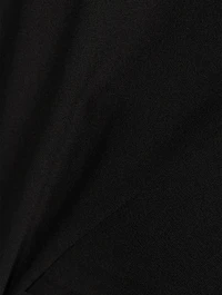 Drape Tuck Sheath Dress