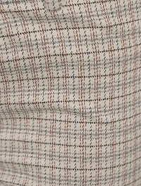 Slim Kick Trousers Grid Print