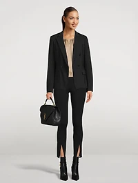 Angled Double-Breasted Blazer