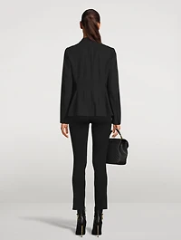 Angled Double-Breasted Blazer