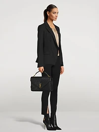 Angled Double-Breasted Blazer