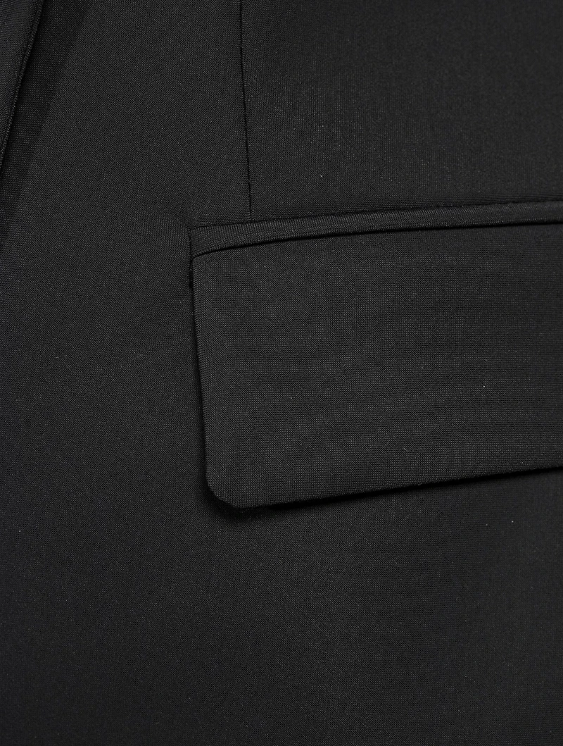 Angled Double-Breasted Blazer