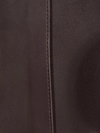 Cropped Leather Trench Coat