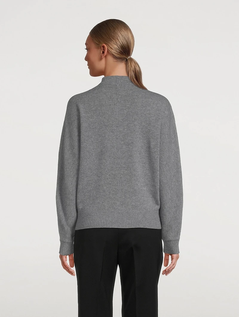 Shaped Half-Zip Cashmere Sweater
