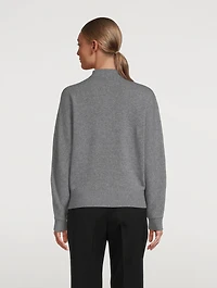 Shaped Half-Zip Cashmere Sweater