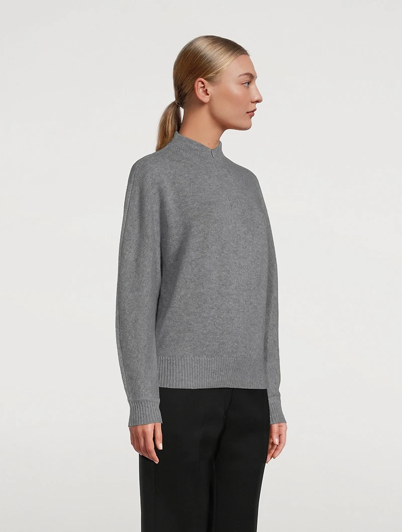Shaped Half-Zip Cashmere Sweater