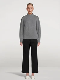 Shaped Half-Zip Cashmere Sweater
