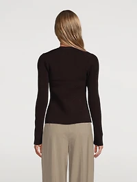 Plaited Lurex Cardigan