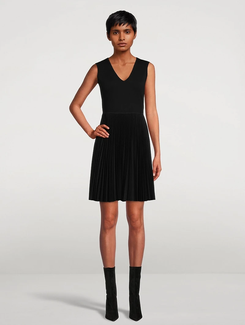 Sleeveless Flannel Mini Dress