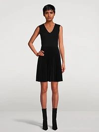 Sleeveless Flannel Mini Dress