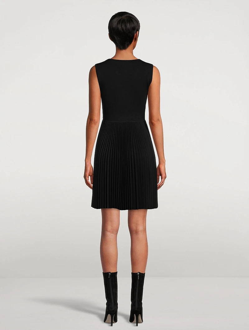 Sleeveless Flannel Mini Dress
