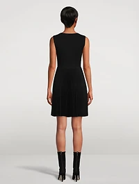 Sleeveless Flannel Mini Dress