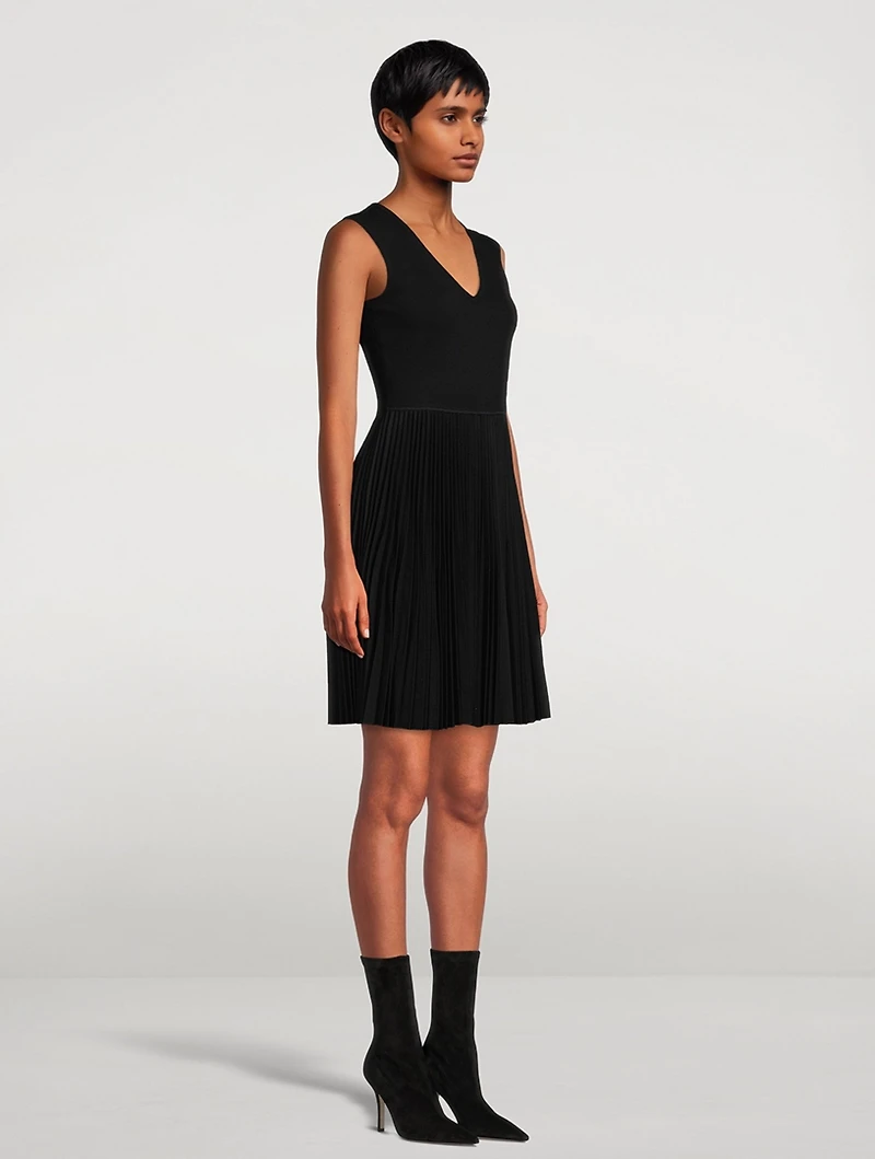 Sleeveless Flannel Mini Dress