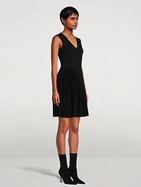 Sleeveless Flannel Mini Dress