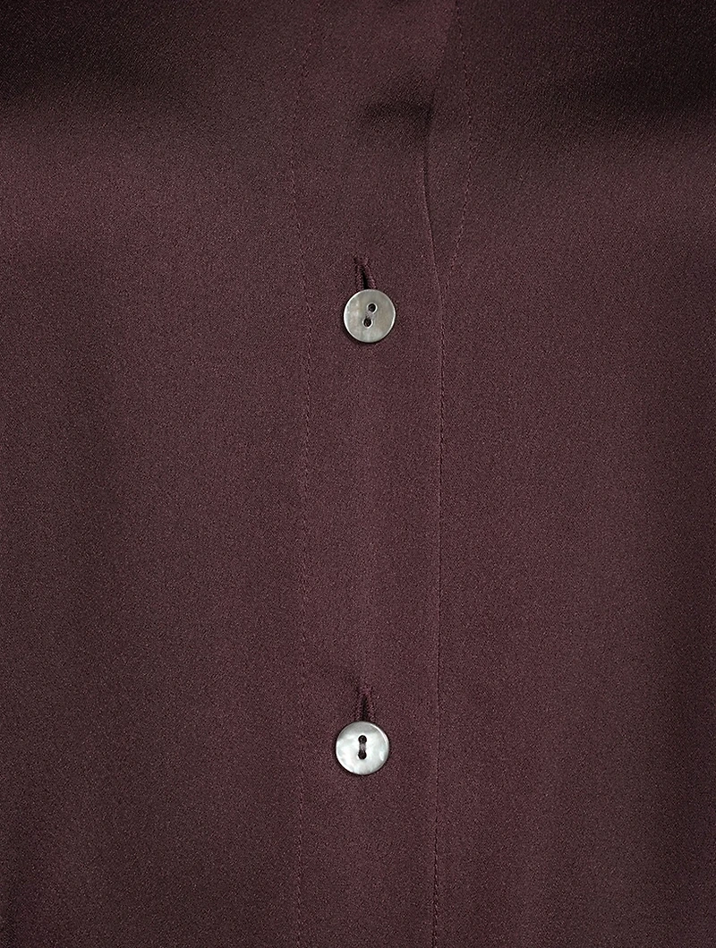 Seam-Cinched Button-Up Shirt