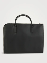 Le Foulonné Small Leather Briefcase
