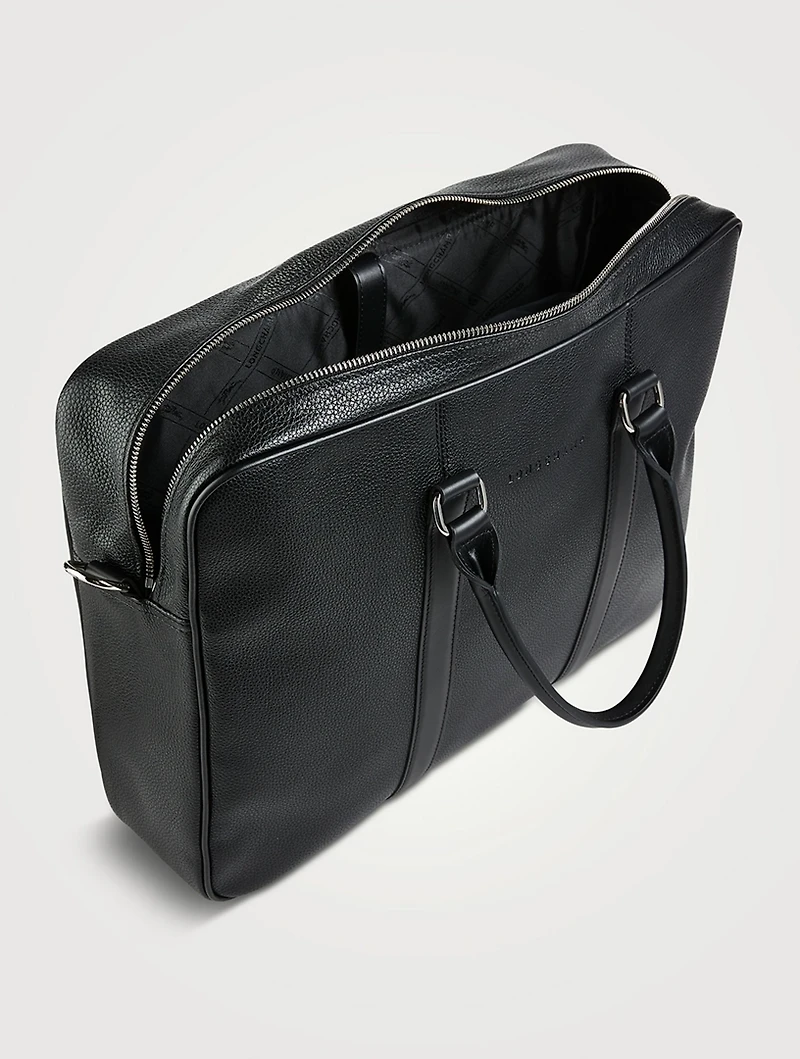 Le Foulonné Medium Leather Briefcase