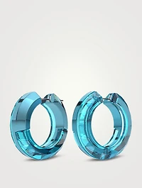 Lucent Crystal Hoop Earrings