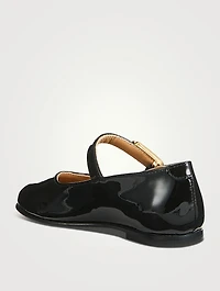 Toddler Ballerina Flats With FF Buckle