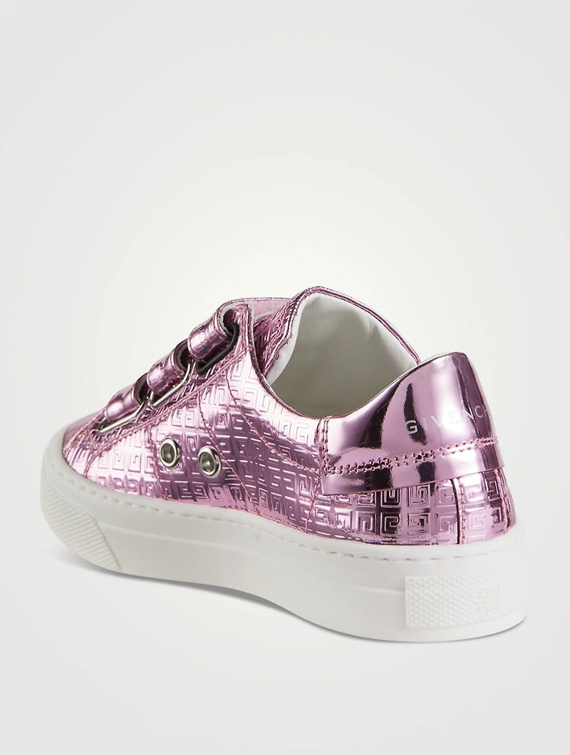 4G Embossed Leather Sneakers