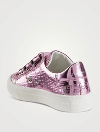 4G Embossed Leather Sneakers