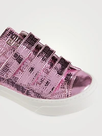 4G Embossed Leather Sneakers