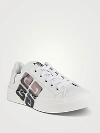4G Leather Lace-Up Sneakers