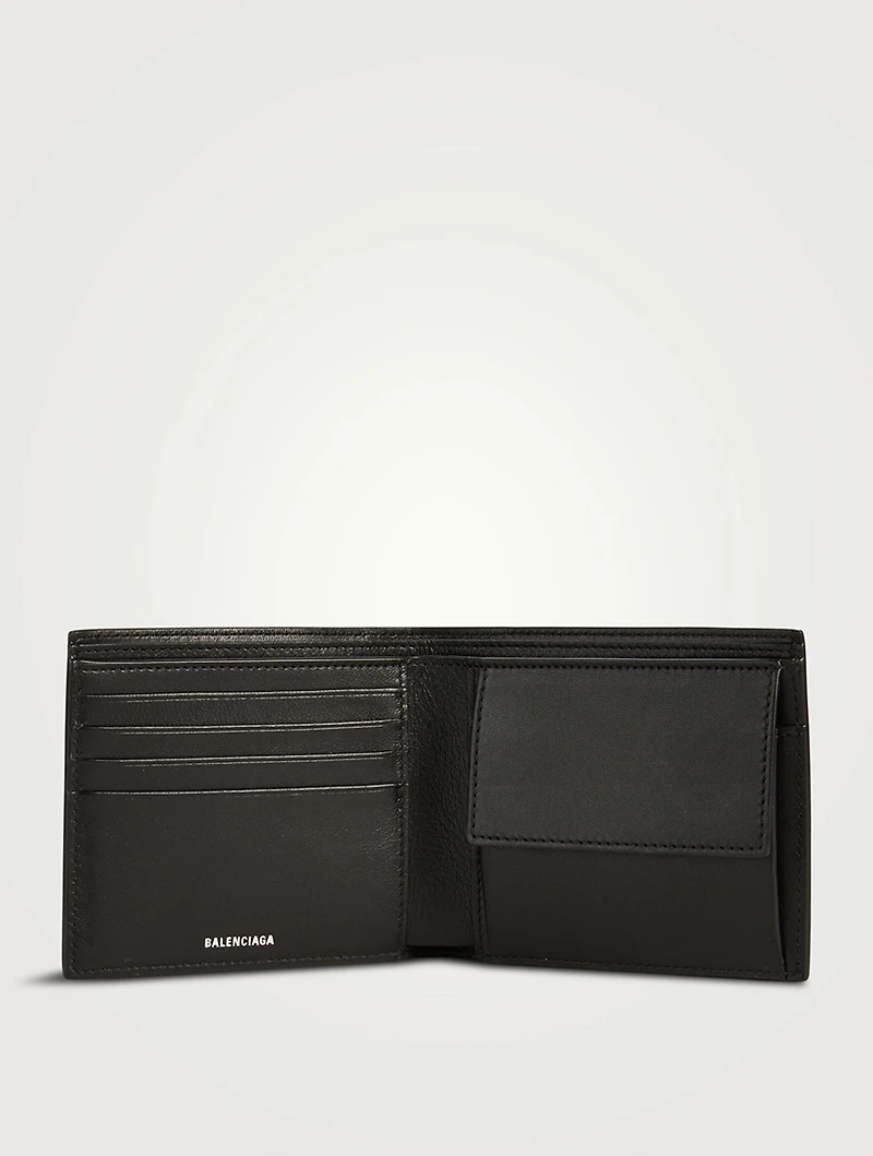 Leather Folded Coin Wallet