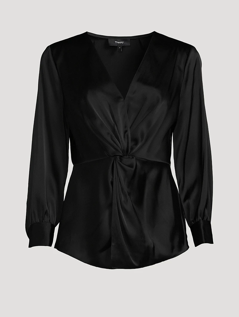 Twist-Front Blouse