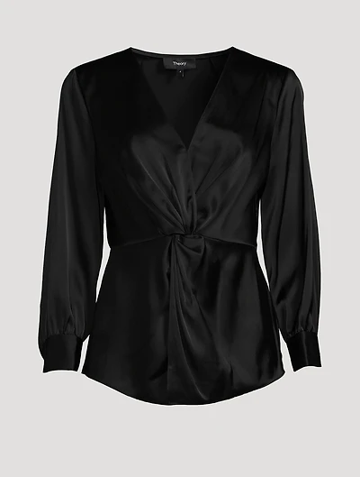 Twist-Front Blouse