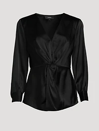 Twist-Front Blouse