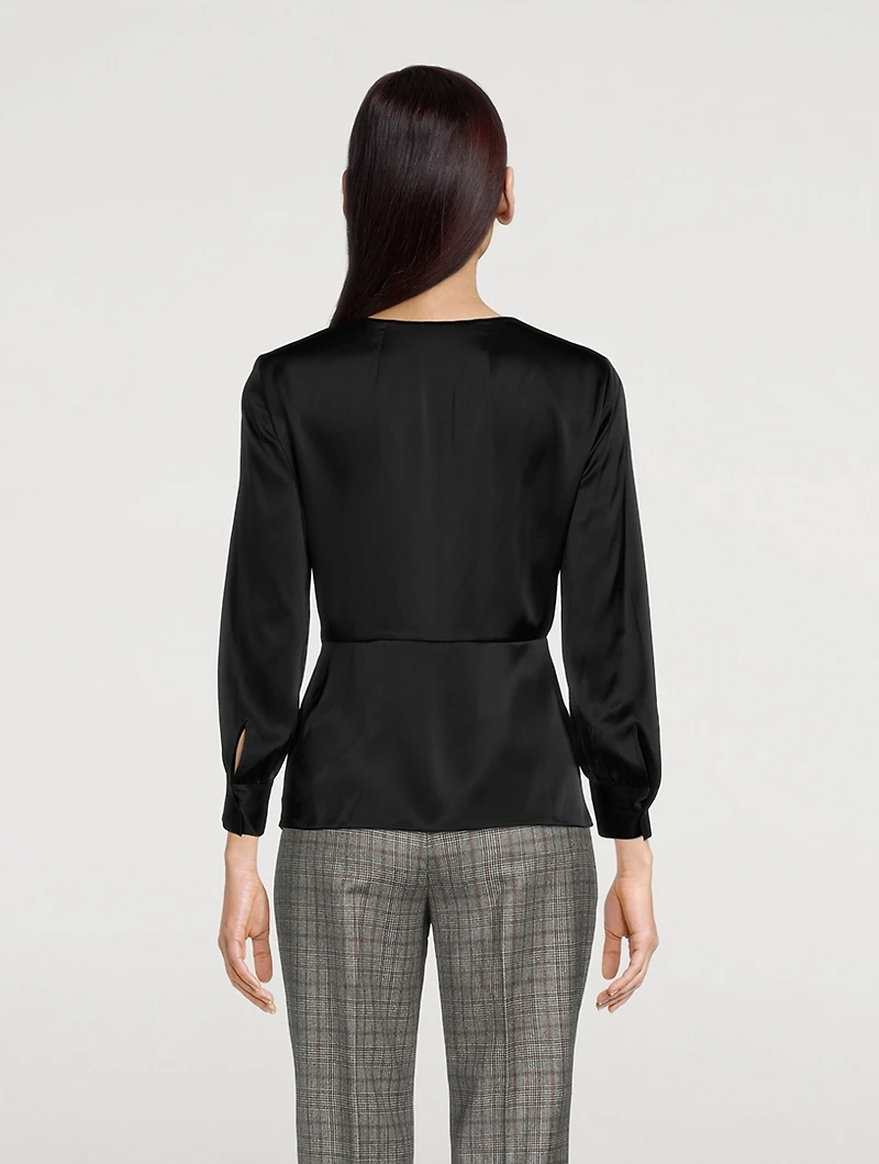 Twist-Front Blouse