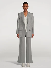 Ruched Button-Down Shirt