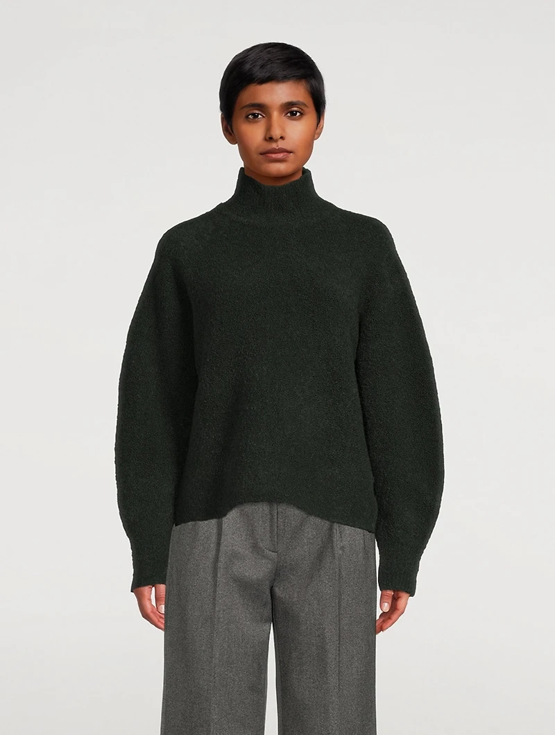 Cozy Bouclé Turtleneck Sweater